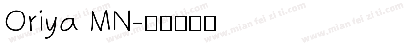 Oriya MN字体转换
